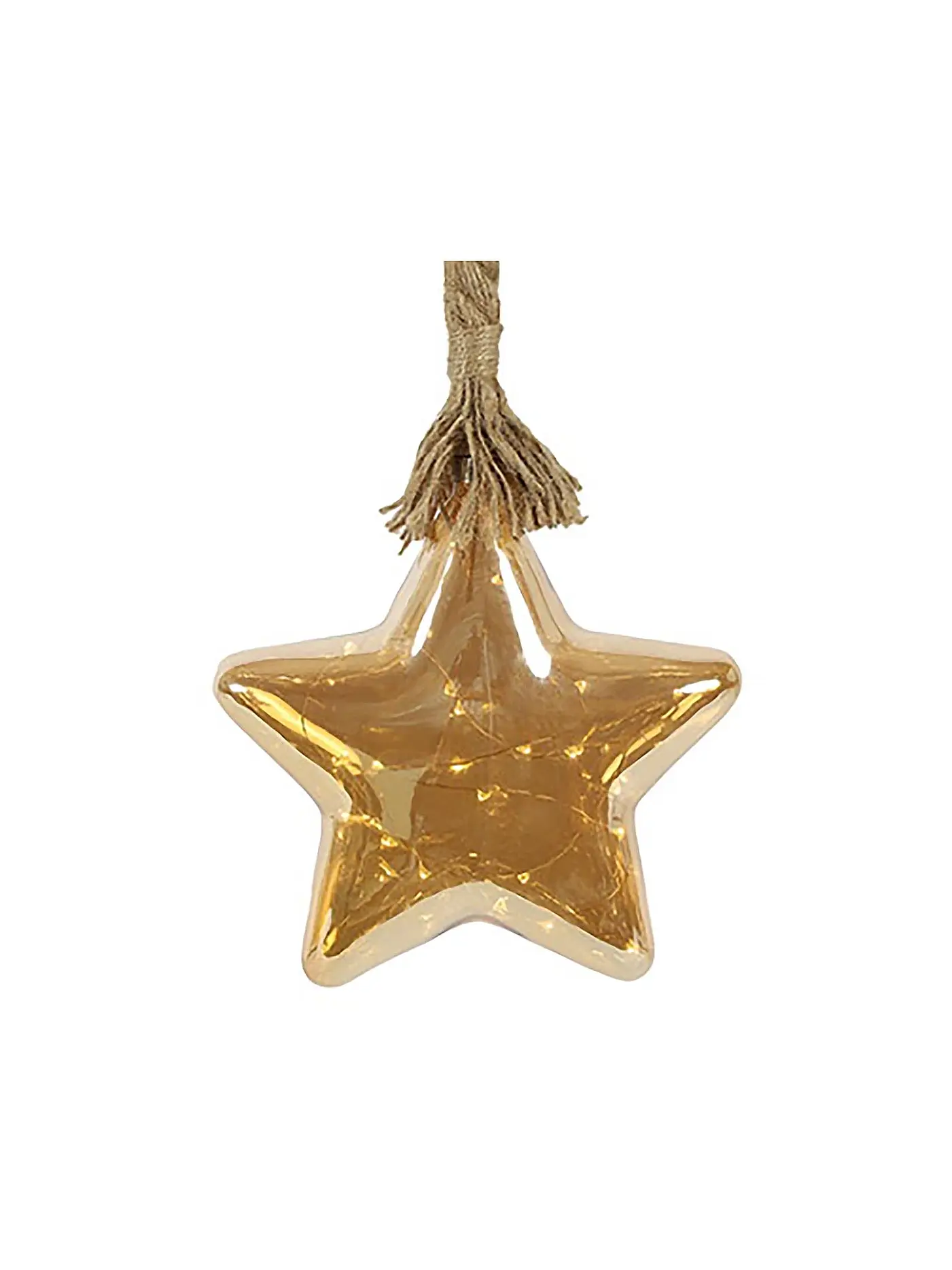 COUNTRYFIELD | Weihnachtsbeleuchtung Stern LED-Timer ANTARES Gold | 